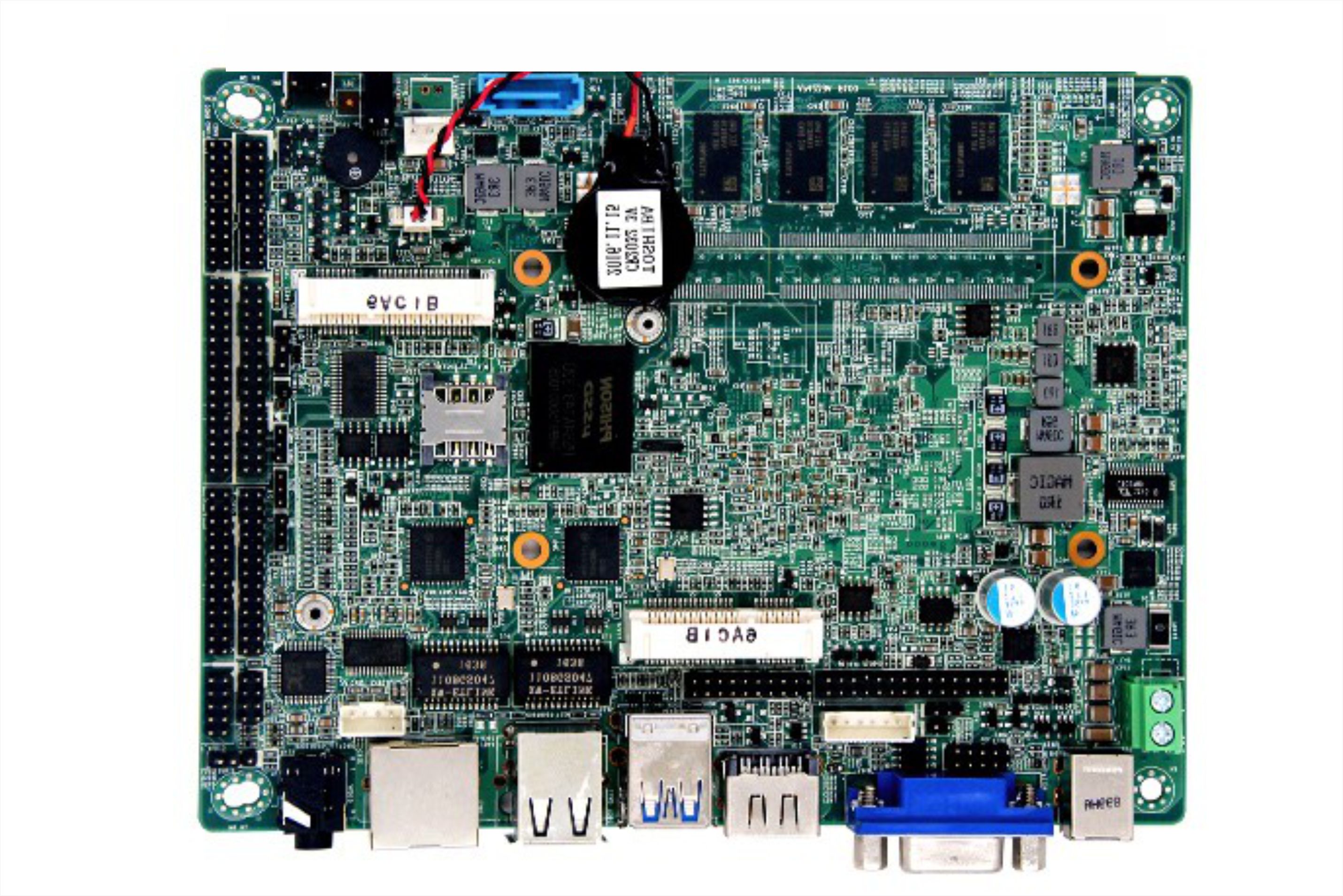 Apollo lake系列處理器嵌入式工業主板背面散熱